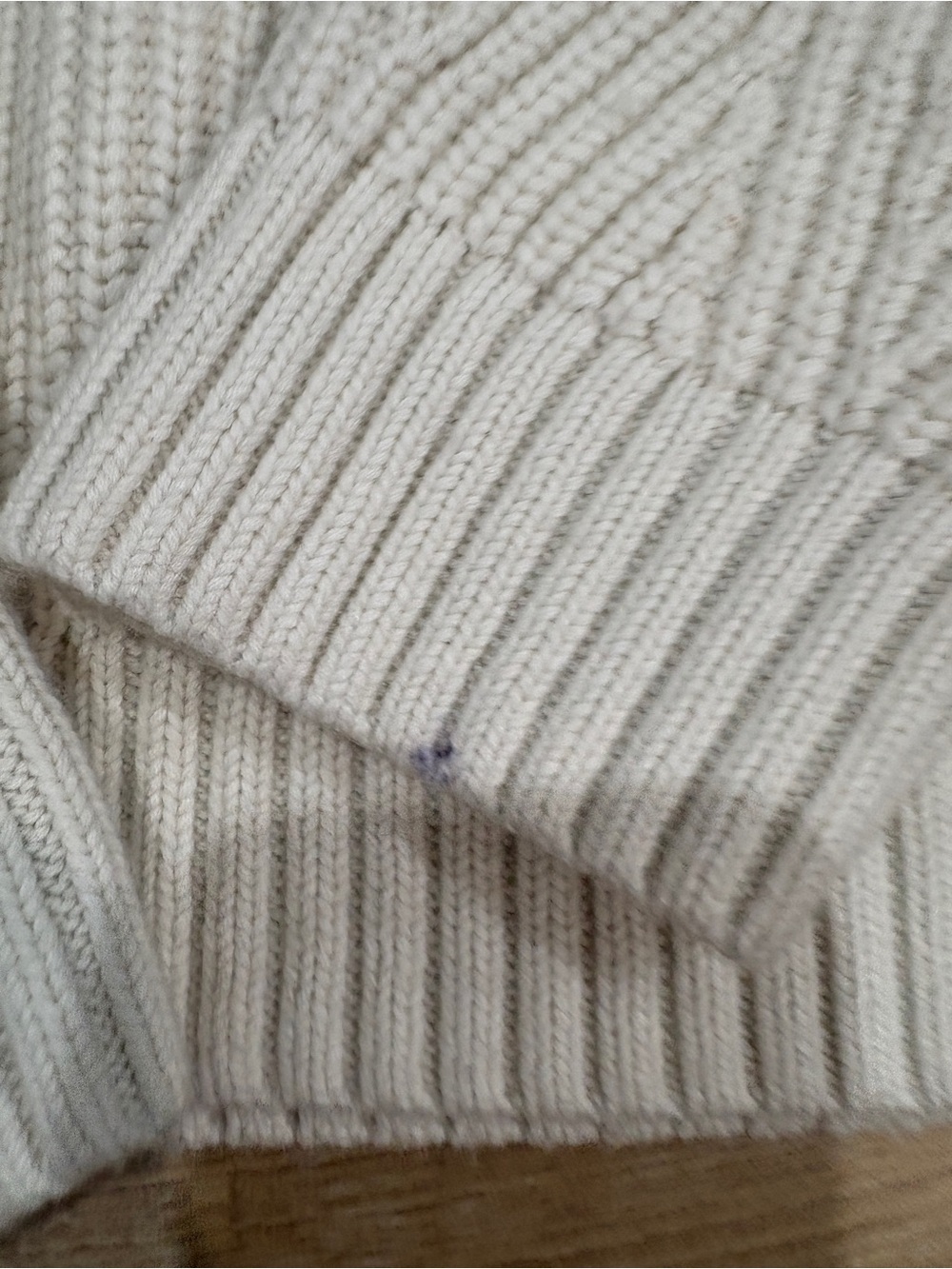 & Other Stories Cotton Wool Blend Knit Crewneck Sweater Cream M - Picture 10 of 10
